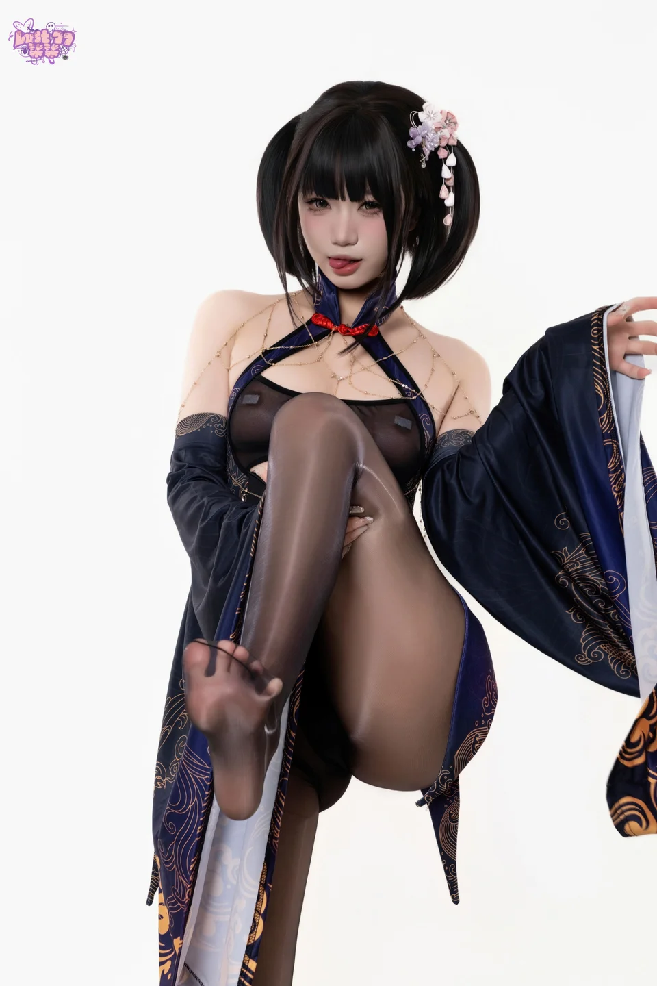 柒柒要乖哦 - No.073 紫电 [69P-756MB] tg@simisebaisi 【丝足阁】014.webp